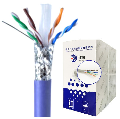 Kabel PVC-PET Hülle 200m/Roll 100m/Roll Kupfer-plattierte Aluminium-Cat6 Sftp Cat6a
